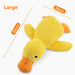 Pet Plush Toy Dog Calming Duck Stuffed Duck Toys Chew Toy Squeaky For Puppy Pet Teeth Cleaning Chew Pillow Toy Pet