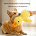 Pet Plush Toy Dog Calming Duck Stuffed Duck Toys Chew Toy Squeaky For Puppy Pet Teeth Cleaning Chew Pillow Toy Pet