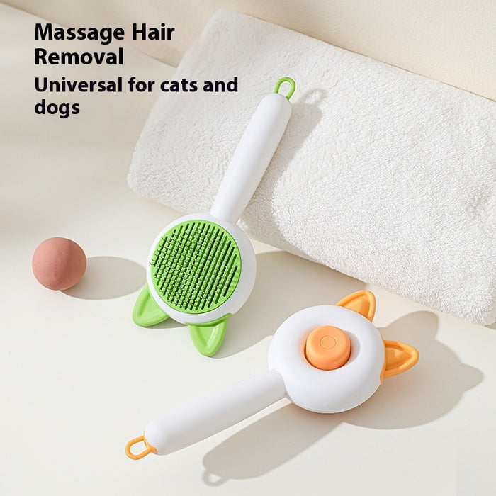 Pet Dog Brush Cat Comb Self Cleaning Pet Hair Remover Brush For Dogs Cats Grooming Tools Pets Dematting Comb Dogs