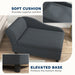 Pet Sofa Bed Couch with Storage, Pet Sofa for Cats and Small Dogs, Dark Gray