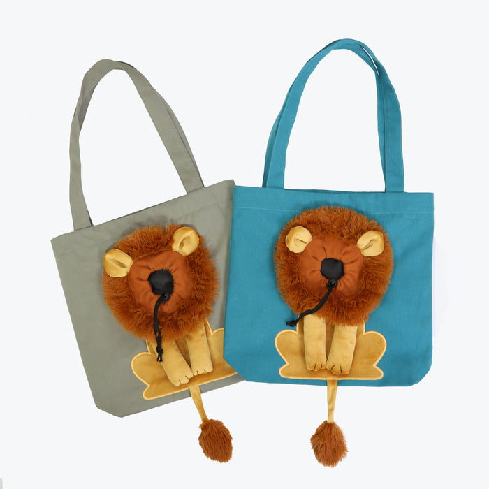 Soft Pet Carriers Lion Design Portable Breathable Bag Cat Dog Carrier Bags Outgoing Travel Pets Handbag With Safety