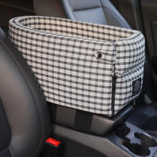 Portable Pet Dog Car Seat Central Control Nonslip Dog Carriers Safe Car Armrest Box Booster Kennel Bed For Small Cat