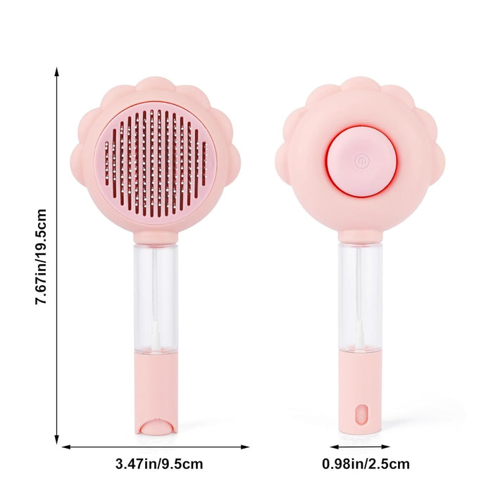 Spray Cat Brushes For Indoor Cats With Release Button Cat Brush For Shedding Massage Grooming Self Cleaning Slicker