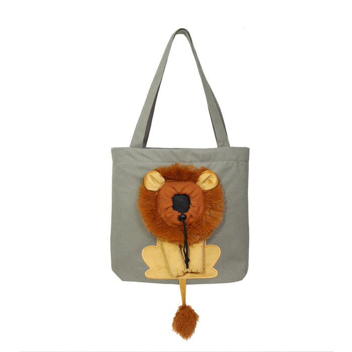 Soft Pet Carriers Lion Design Portable Breathable Bag Cat Dog Carrier Bags Outgoing Travel Pets Handbag With Safety