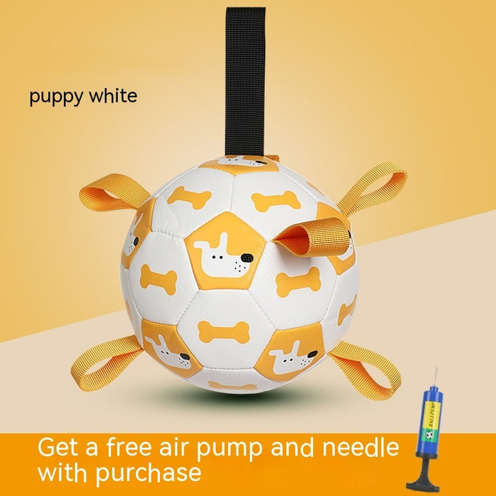 Dog Interactive Football Toys Children Soccer Dog Outdoor Training Balls Pet Sporty Bite Chew Teething Ball With Cute