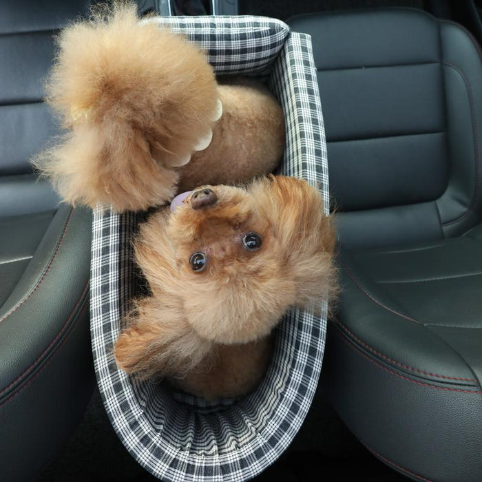 Portable Pet Dog Car Seat Central Control Nonslip Dog Carriers Safe Car Armrest Box Booster Kennel Bed For Small Cat