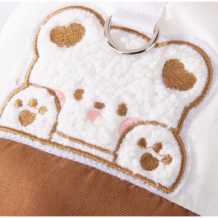 Winter Thickened Dog Clothes, Bear Baseball Jackets, Towing Cotton-padded Clothes, Autumn And Winter Warm Clothing For